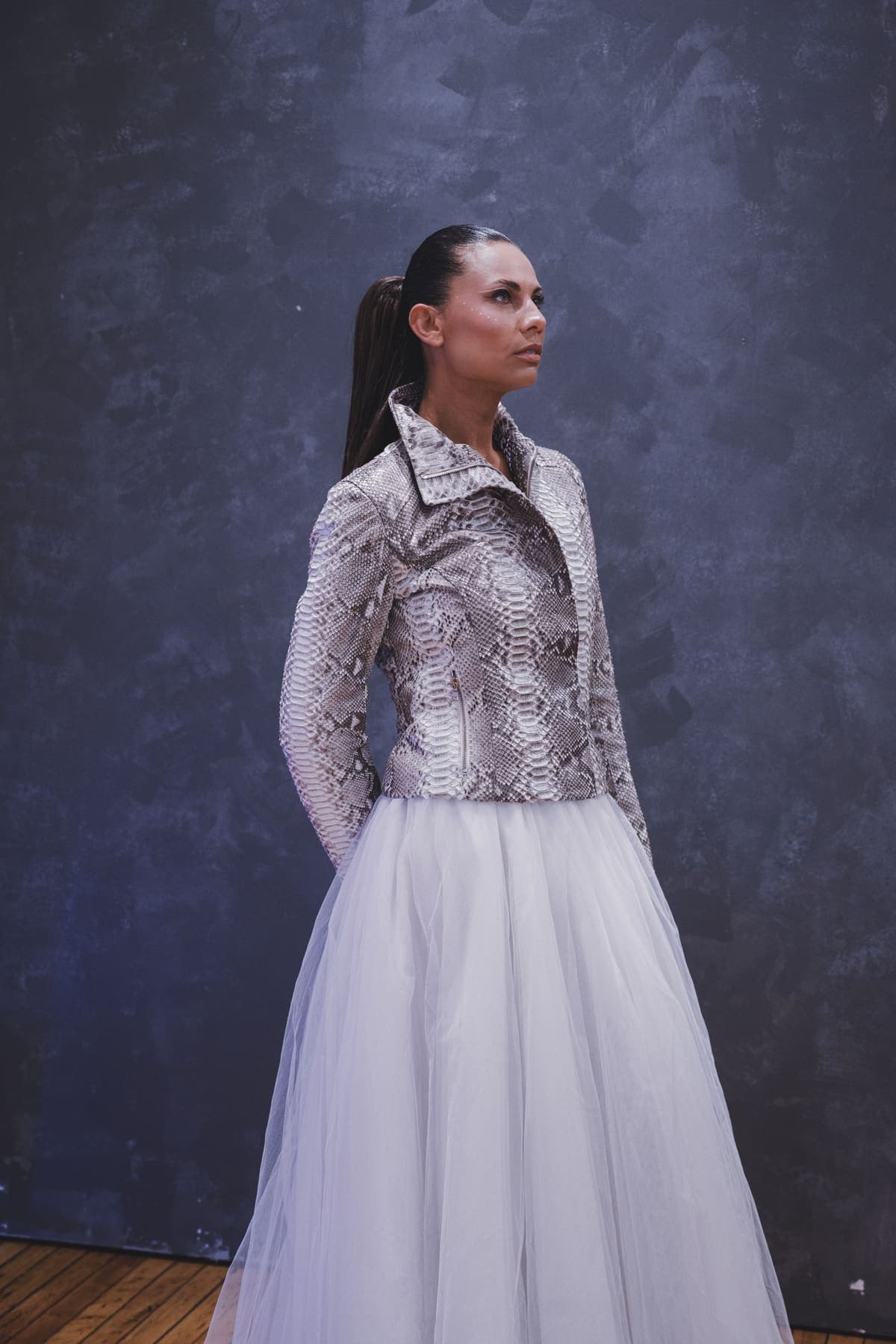 Look 10 from the Woven Dreams runway at New York Fashion Week